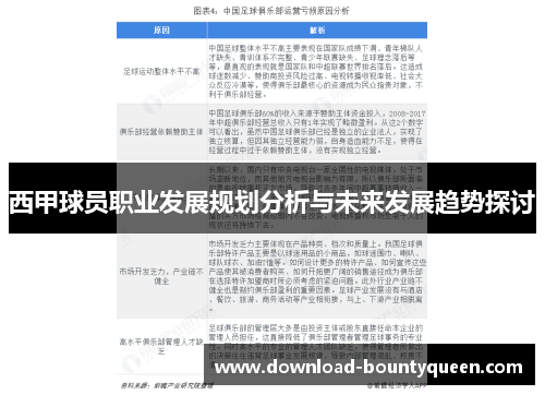 西甲球员职业发展规划分析与未来发展趋势探讨 西甲球员职业发展规划分析与未来发展趋势探讨